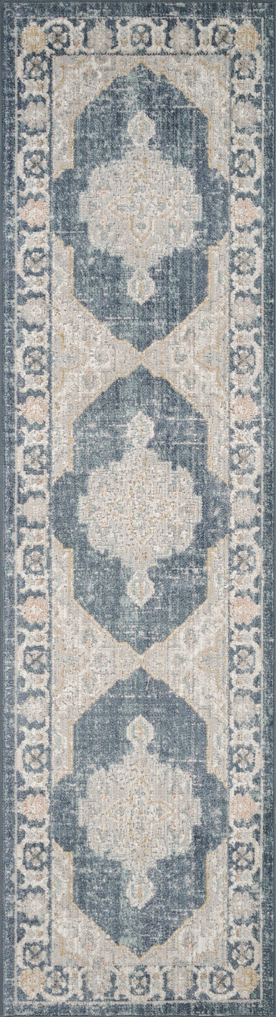 Maia Vintage Patterned Rug - Orchid Beige