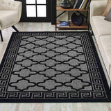 Valencia Trellis Caved Rug - Small