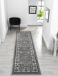 Grey Obsidian Classic monochrome rug, in a room setting 3