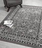 Grey Obsidian Classic monochrome rug, in a room setting 2