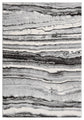 Grey Obsidian Coast monochrome rug, top-down view