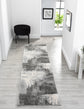 Grey Obsidian Craft monochrome rug, in a room setting 3