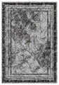 Grey Obsidian Frame monochrome rug, top-down view