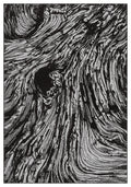 Grey Obsidian Whirlpool monochrome rug, top-down view
