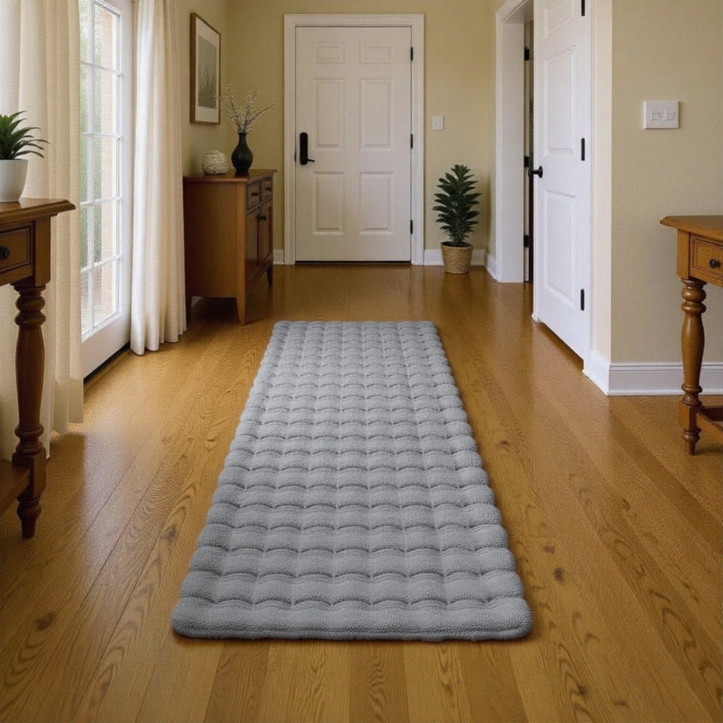 Orbie Bobble Rug - Snow White