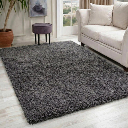 Oxford Shaggy Rug - Dark Grey