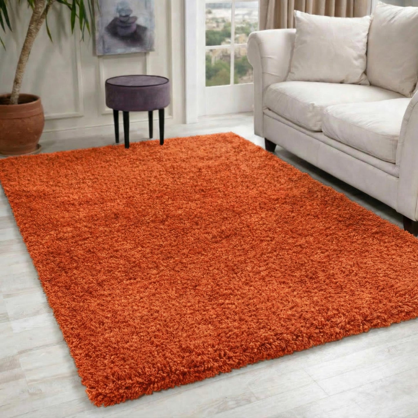 Oxford Shaggy Rug - Red