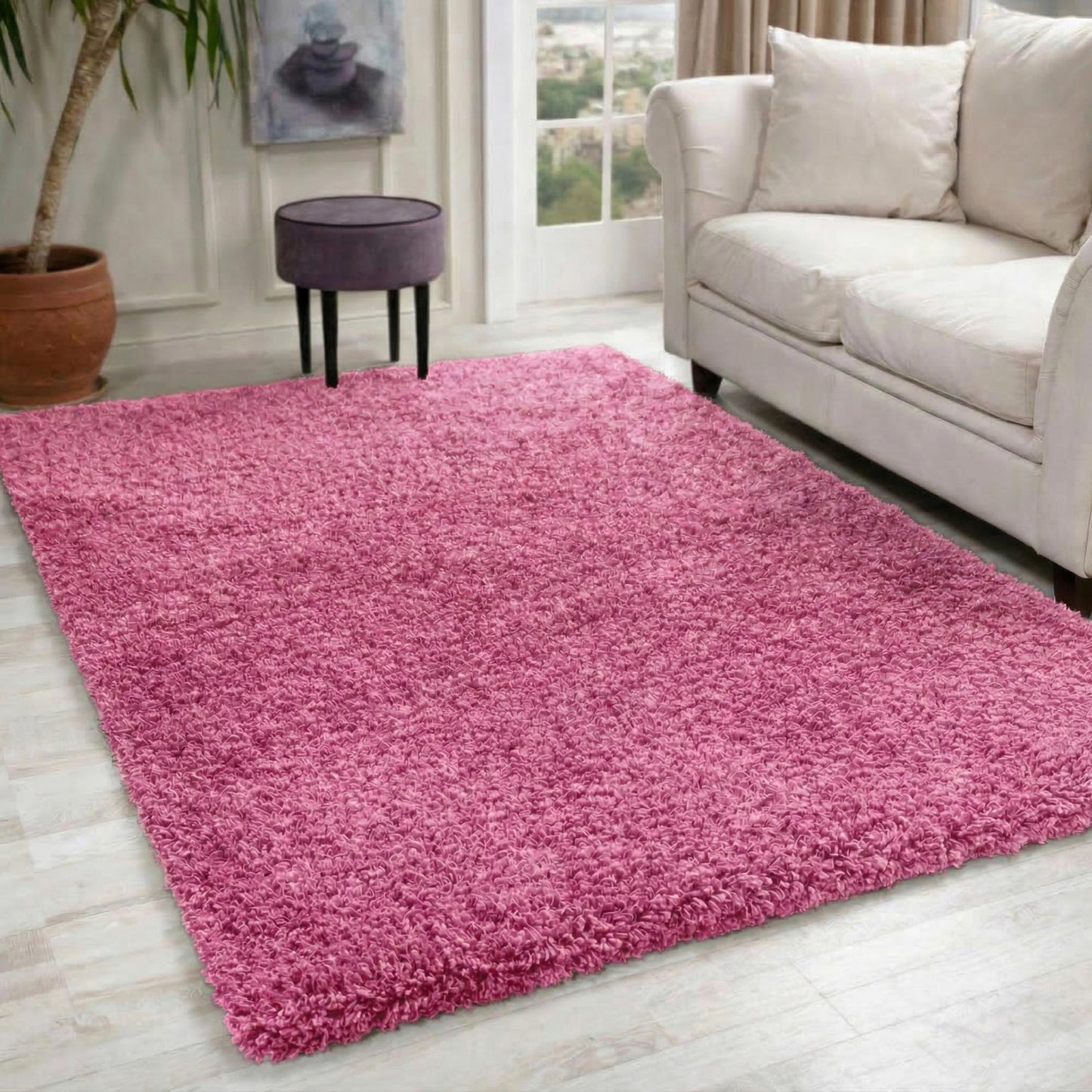 Oxford Shaggy Rug - Red