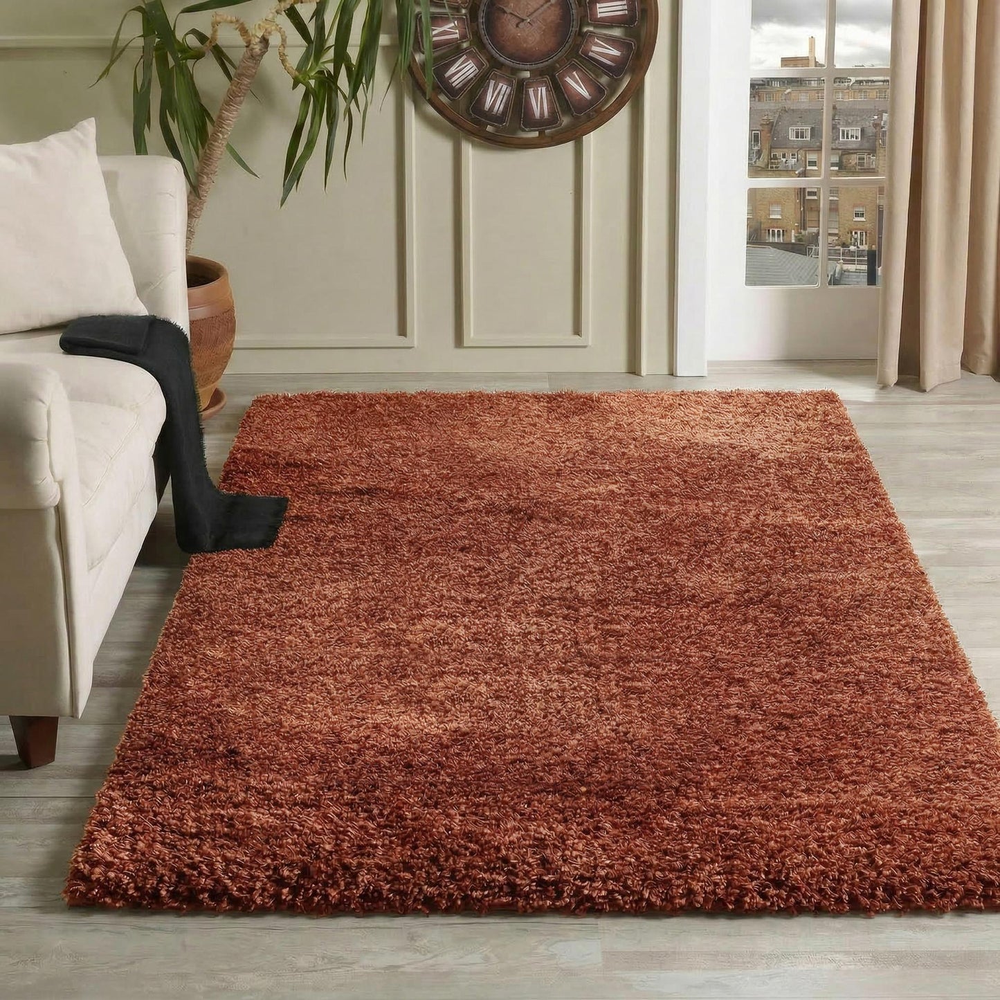 Oxford Shaggy Rug - Red