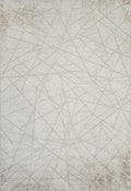 Beige Perla Axis abstract rug, flat portrait view
