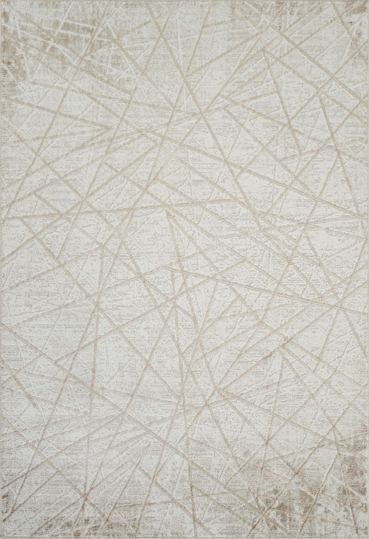 Beige Perla Axis abstract rug, flat portrait view