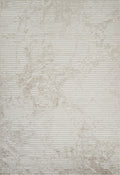 Beige Perla Molten abstract rug, flat portrait view