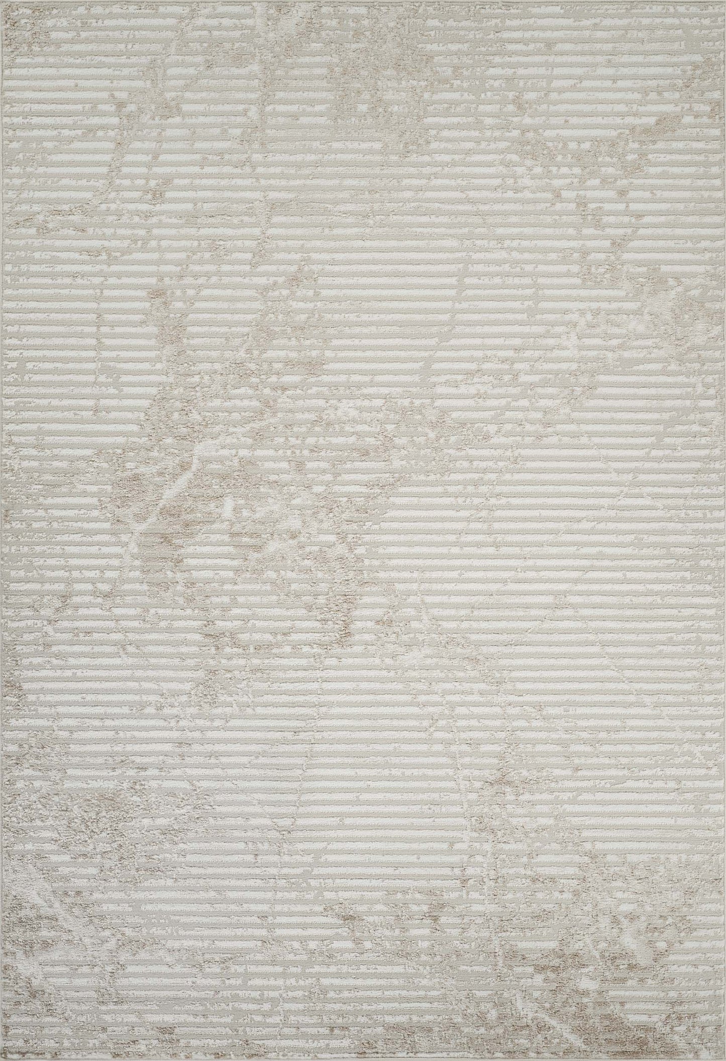 Perla Metallic Abstract Rug - Molten Beige