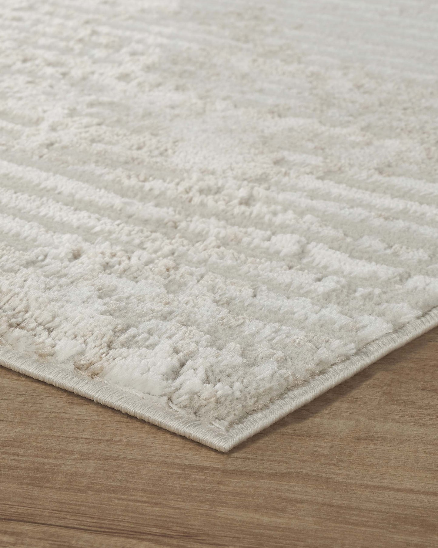 Perla Metallic Abstract Rug - Molten Beige