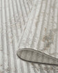 Perla Metallic Abstract Rug - Molten Beige