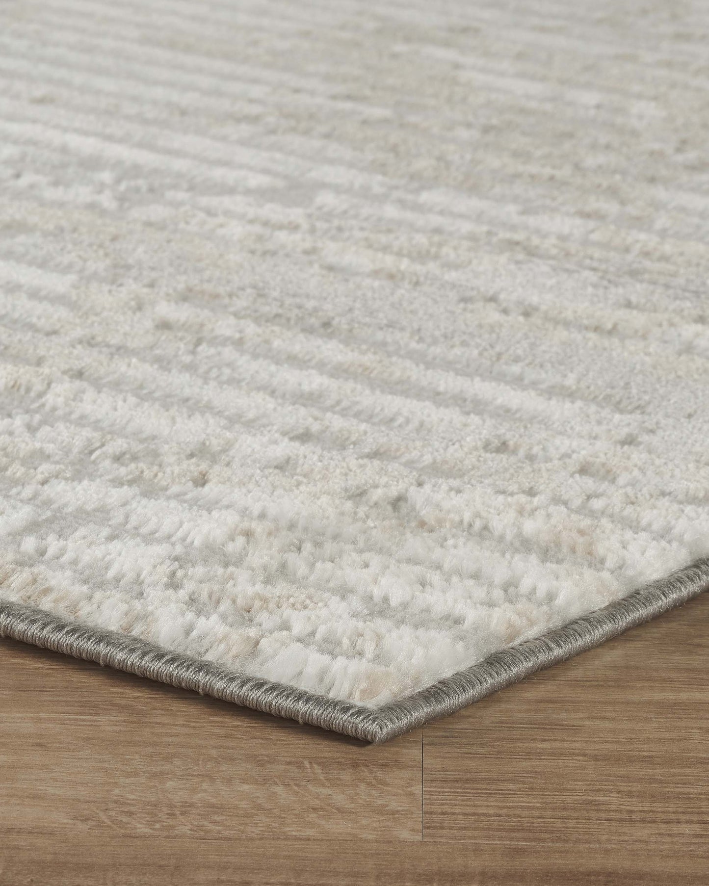 Perla Metallic Abstract Rug - Molten Beige