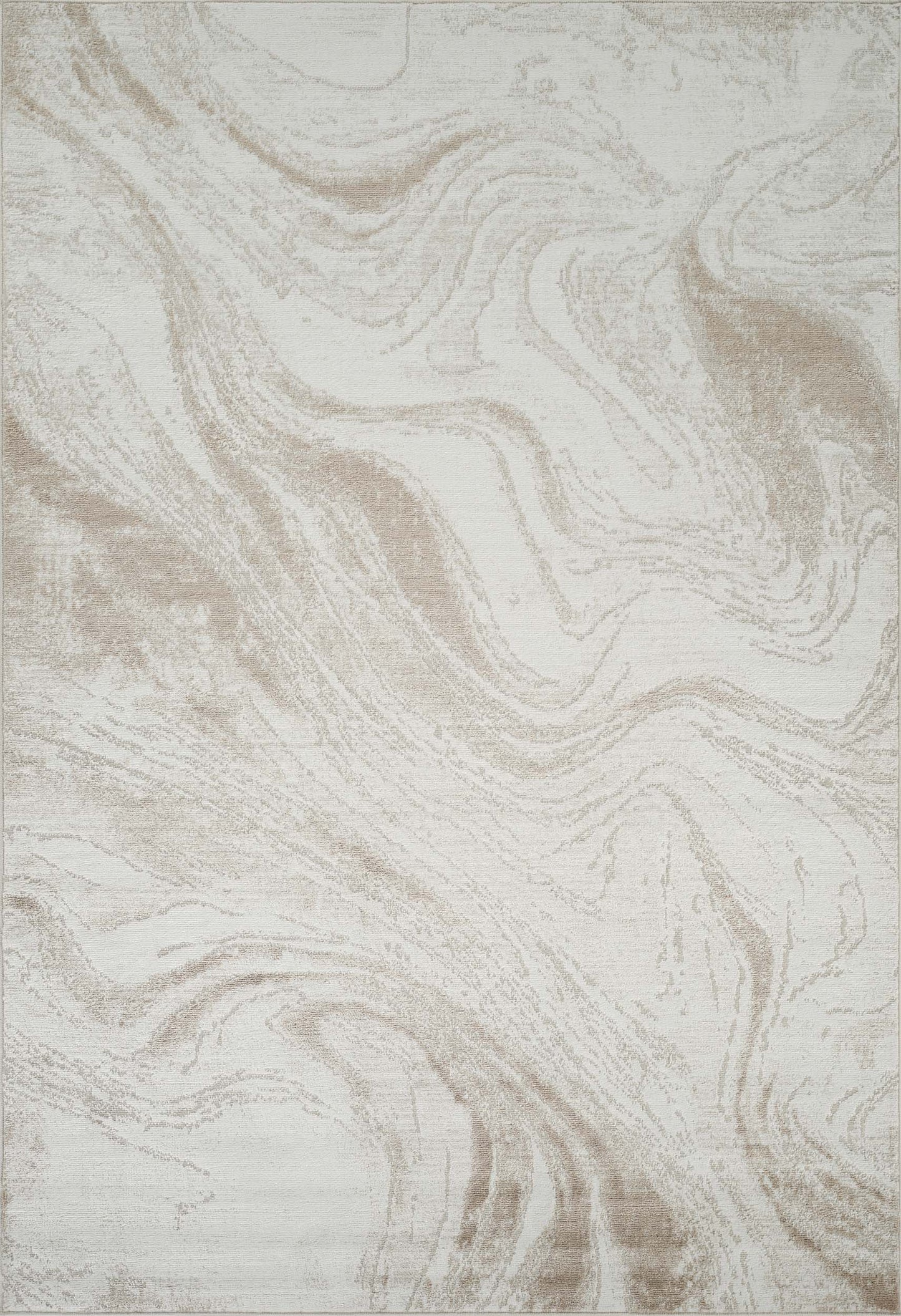 Perla Metallic Abstract Rug - Resin Beige