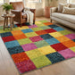 Multicolour Rio Rubix geometric rug, in a room setting