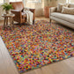 Multicolour Rio Pixel geometric rug, in a room setting