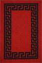 Havana Greek Key Door Mat - Red Black