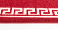 Havana Greek Key Door Mat - Red White
