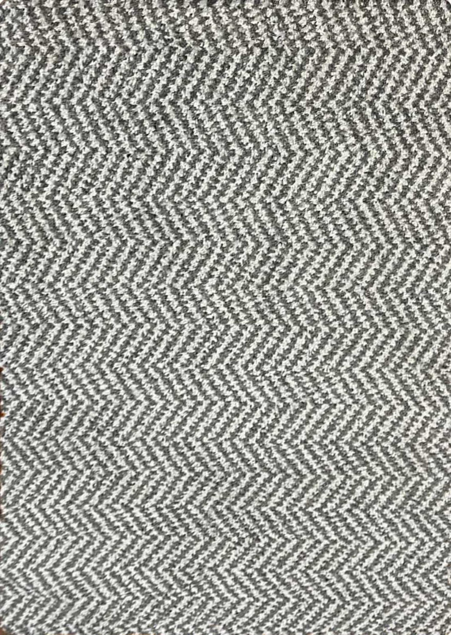 Richmond Washable Mat - Herringbone Silver
