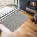 Richmond Washable Mat - Herringbone Silver