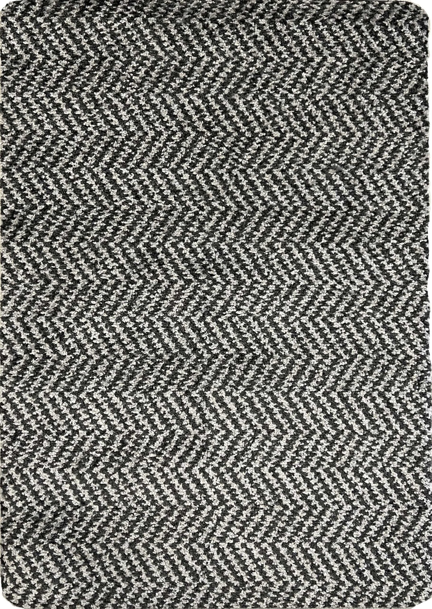 Richmond Washable Mat - Herringbone Silver
