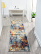 Multicolour San Marino Abstract traditional rug, in a room setting 2