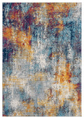 Multicolour San Marino Abstract traditional rug, top-down view