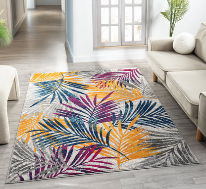 Multicolour San Marino Botanica traditional rug, in a room setting