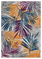 Multicolour San Marino Botanica traditional rug, top-down view