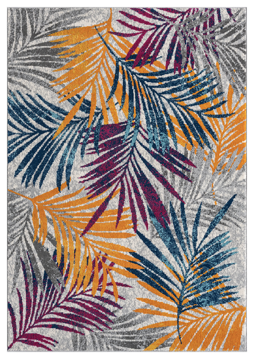 Multicolour San Marino Botanica traditional rug, top-down view