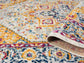 Multicolour San Marino Heritage traditional rug, rolled view