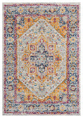 Multicolour San Marino Heritage traditional rug, top-down view