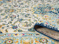Multicolour San Marino Medallion traditional rug, rolled view