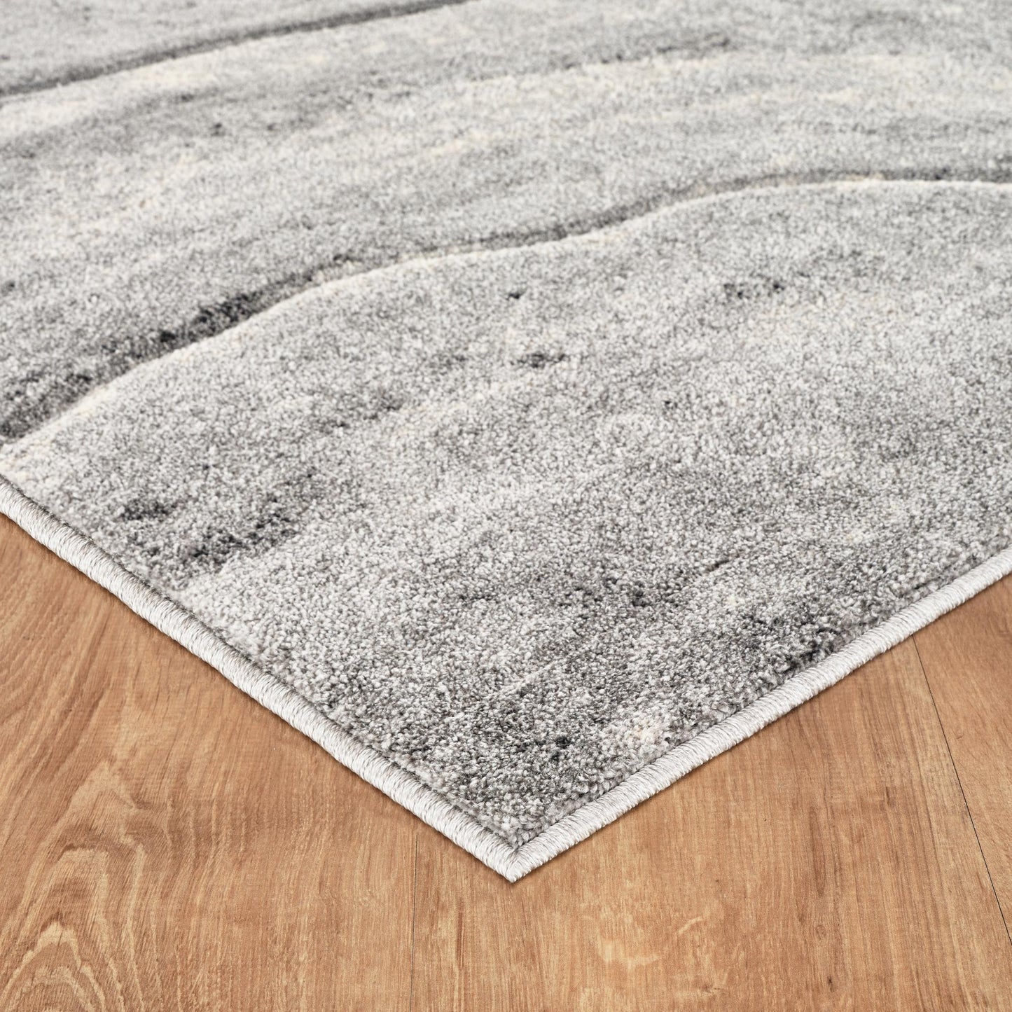 Santiago Carved Abstract Rug - Quarry Beige