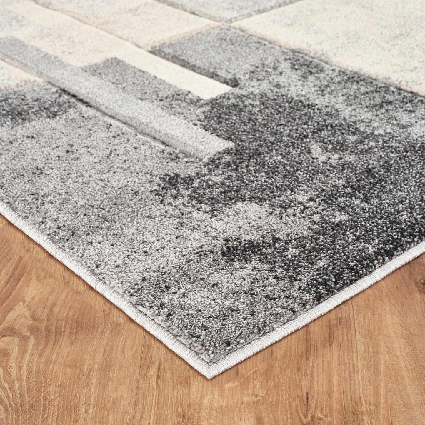 Santiago Carved Abstract Rug - Tile Beige