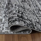 Serenity Metallic Abstract Rug - Lines Grey
