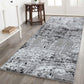 Serenity Metallic Abstract Rug - Lines Grey