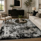 Serenity Metallic Abstract Rug - Acrylic Stone