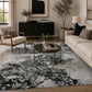 Serenity Metallic Abstract Rug - Sprayed Black