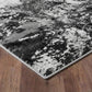 Serenity Metallic Abstract Rug - Sprayed Black