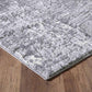Serenity Metallic Abstract Rug - Lines Grey