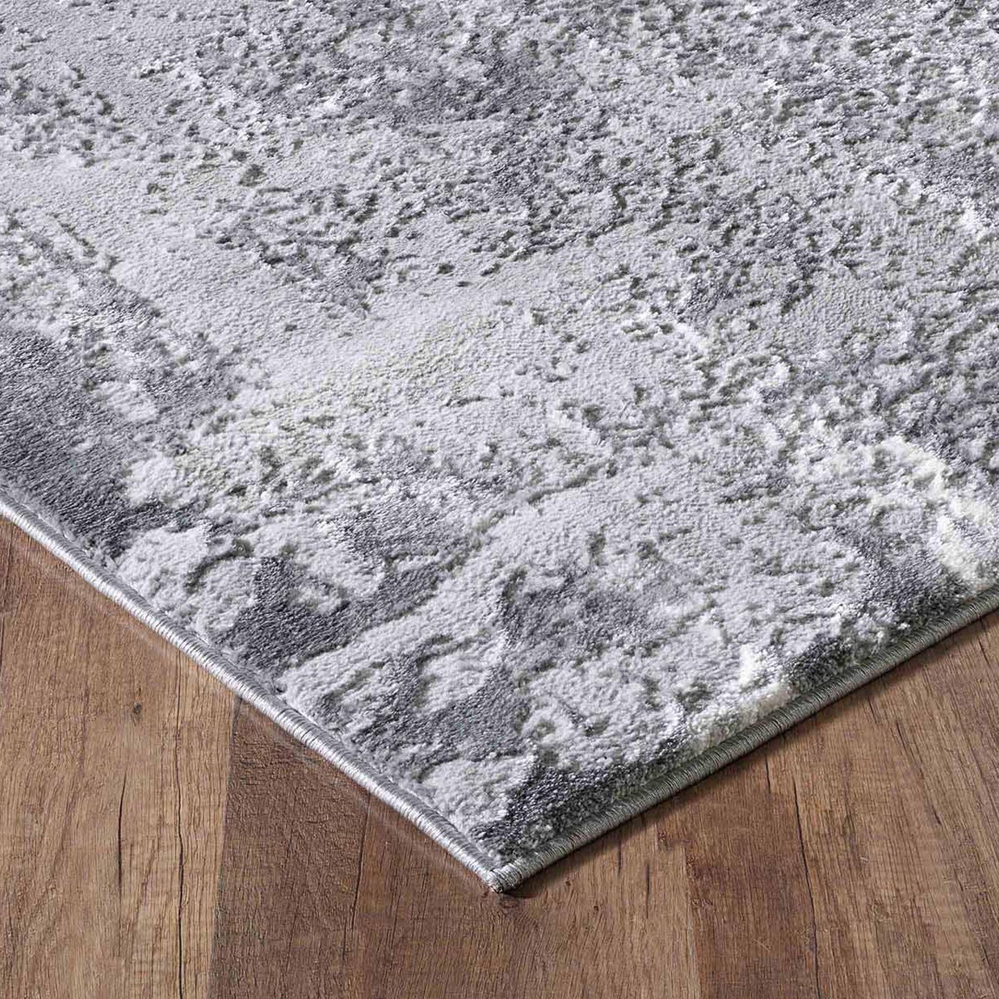 Serenity Metallic Abstract Rug - Acrylic Stone