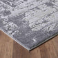 Serenity Metallic Abstract Rug - Abrasion Grey