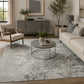 Serenity Metallic Abstract Rug - Sprayed Black