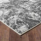 Serenity Metallic Abstract Rug - Sprayed Black