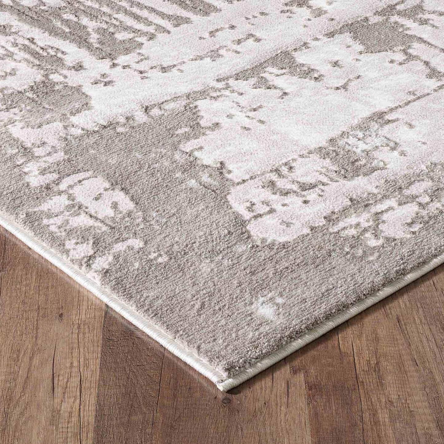 Serenity Metallic Abstract Rug - Acrylic Stone
