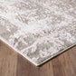 Serenity Metallic Abstract Rug - Abrasion Grey